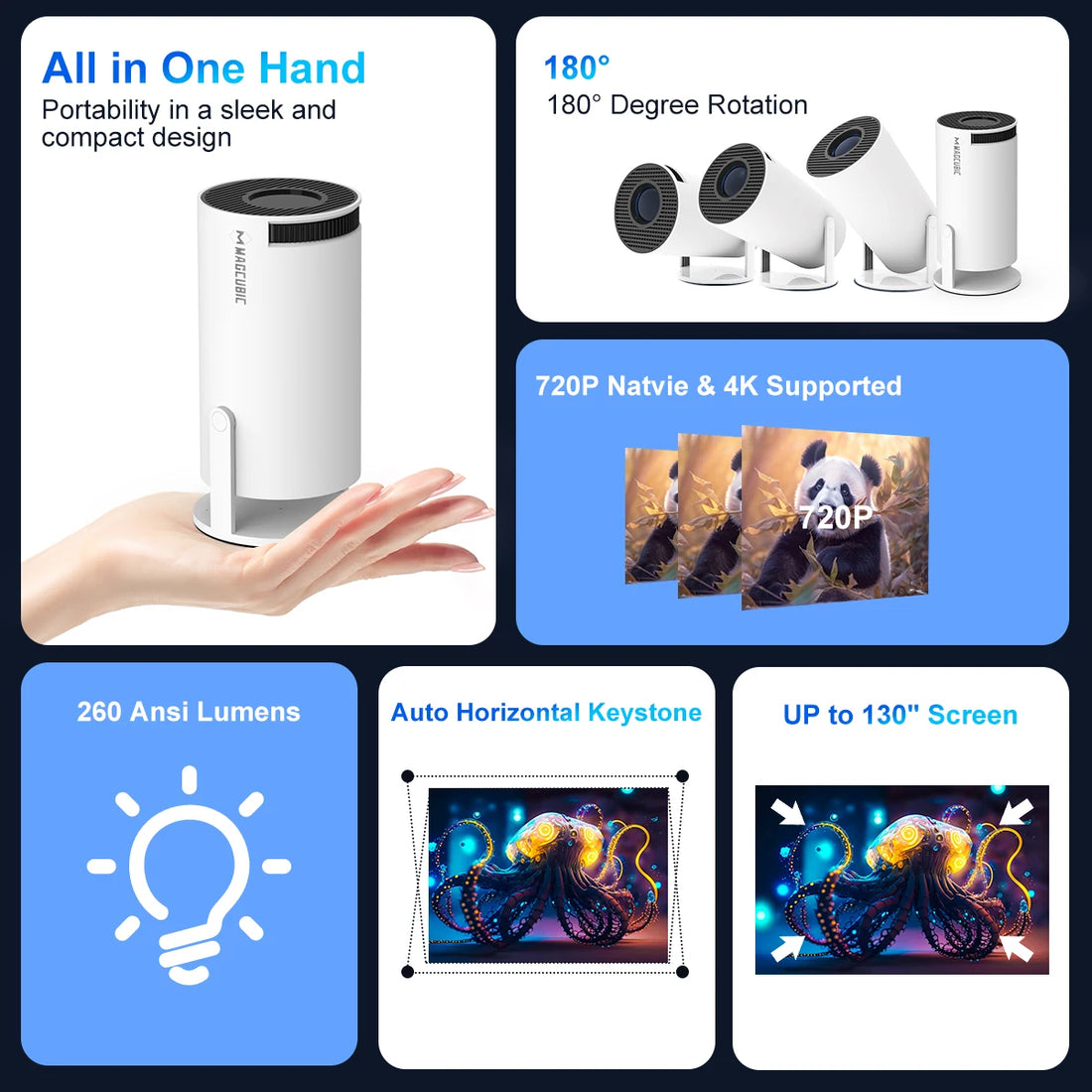 4K WiFi Projector